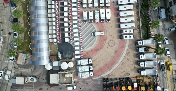 CHP'li İzmir Büyükşehir Belediyesi yattı! AK Partili Menemen Belediyesi yaptı: 100 araç hizmete alındı