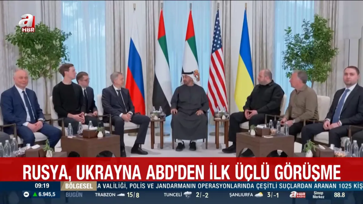Rusya Ukrayna ve ABD'den ilk üçlü görüşme