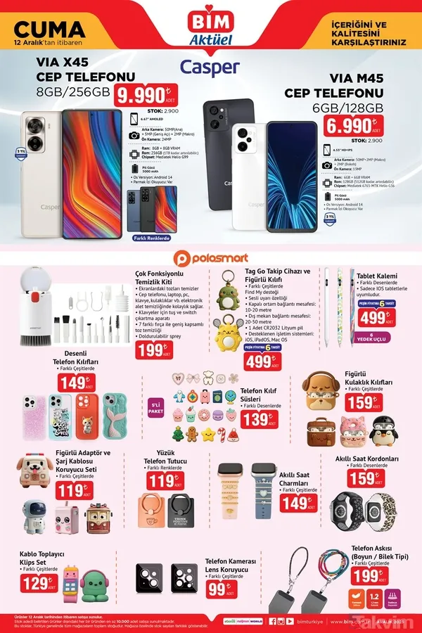 BİM'e 9.990 TL'ye telefon geliyor! Isıtıcı ve gıda fırsatları kaçmaz - 9