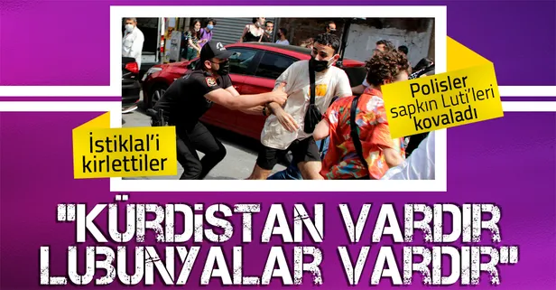 LGBT'lilerin "Kürdistan vardır, lubunyalar vardır" sloganlarıyla sözde "Onur Haftası" yürüyüşüne polis geçit vermedi!