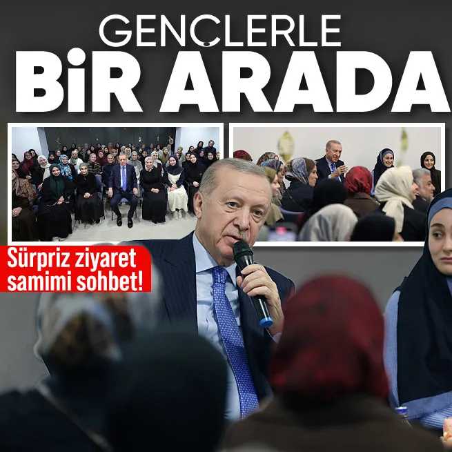 Başkan Erdoğan iftar sonrası İstanbul’da kız öğrenci yurdunu ziyaret etti