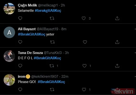 Fenerbahçe taraftarından Ali Koç için istifa kampanyası! Taraftar attığı tweetler ile dünya gündeminde - 20