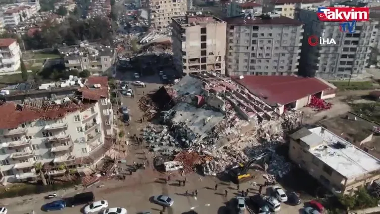 Depremin vurduğu Hatay böyle görüntülendi