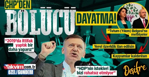 CHP’den HDPKK’yı masumlaştırıp seçmene kabul ettirme çabası! Bölücü ’Tutum Belgesi’ne methiyeler: İstekleri bizi rahatsız etmiyor
