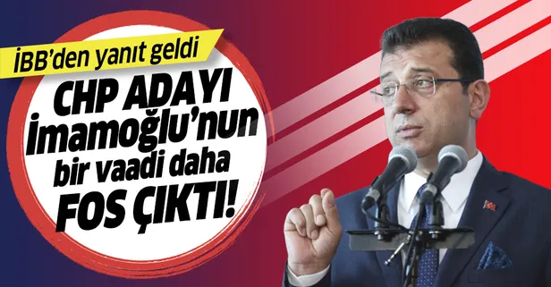 CHP adayı Ekrem İmamoğlu'nun ücretsiz ekmek vaadi de fos çıktı!