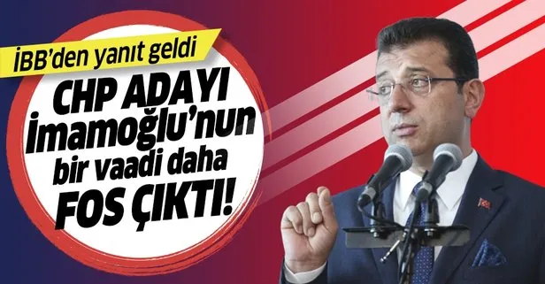 CHP adayı Ekrem İmamoğlu’nun ücretsiz ekmek vaadi de fos çıktı!
