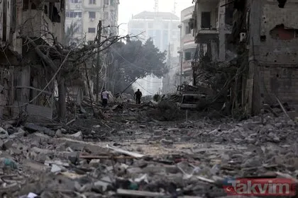 GAZZE YOK OLUYOR! Katil İsrail Gazze’yi haritadan silmek için bomba yağdırıyor! İşte sivillere atılan bombalar sonrası kentin son hali