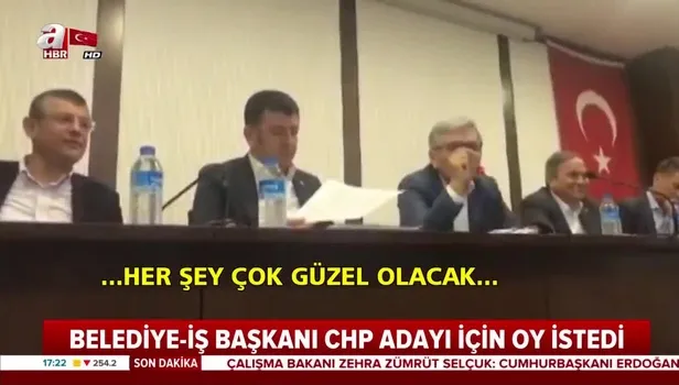 Belediye-İş Sendikası Başkanı Nihat Yurdakul CHP adayı için oy istedi