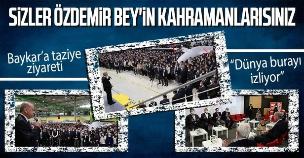 Başkan Erdoğan Özdemir Bayraktar için Baykar’ı ziyaret etti