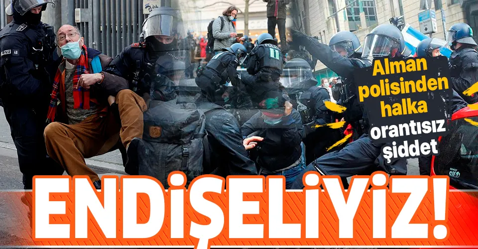 Almanya polisinden orantısız güç!