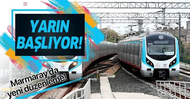 Ulaştırma ve Altyapı Bakanı Mehmet Cahit Turhan Marmaray ile ilgili yeni dönemi duyurdu! Yarın başlıyor!