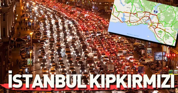 İstanbul’da trafik felç!