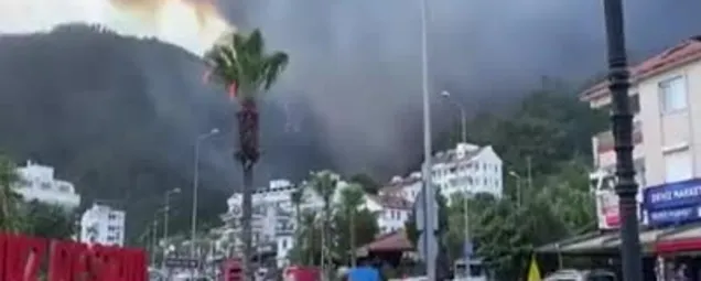 Marmariste orman yangını! Muğla Armutalanda siren sesleri! Oteller ve siteler alarm halinde