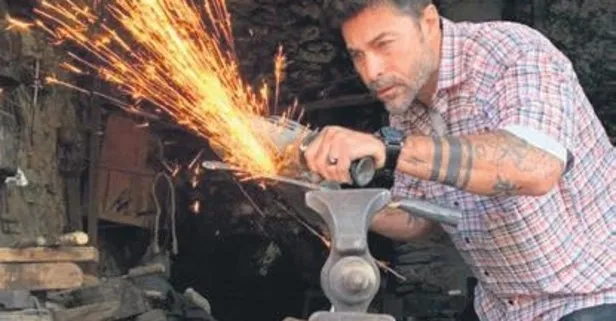 İşleyen demir ışıldar