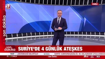 Suriye'de 4 günlük ateşkes!