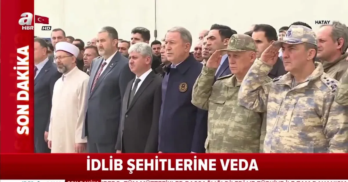 İdlib şehitlerine veda! Cenazeleri memleketlerine gönderildi