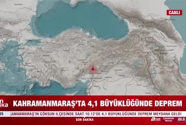 Kahramanmaraş'ta korkutan deprem!