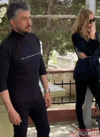 Emre Altuğ babasını toprağa verdi eski eşi Çağla Şıkel ve annesi Asuman Şıkel yalnız bırakmadı! Çağla Şıkel: "Tuncer Amcam… Dedemiz…" - 8