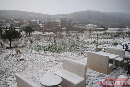 İstanbul’da kar yağışı başladı! Beyaza bürünen Aydos Ormanı havadan görüntülendi