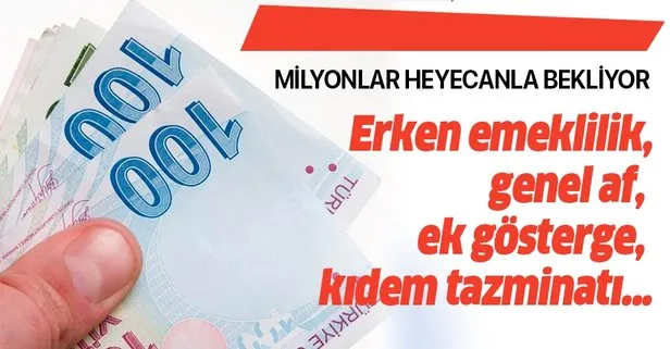 Ek gösterge, erken emeklilik, genel af son durum nedir?