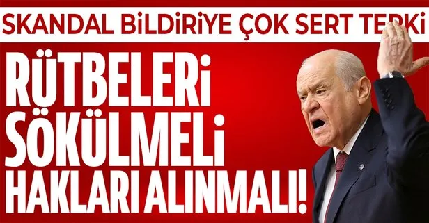 SON DAKİKA! MHP lideri Devlet Bahçeli’den emekli amirallerin skandal bildirisine çok sert tepki