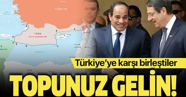 Mısır, Yunanistan ve Güney Kıbrıs Rum Yönetimi’nden Türkiye’ye karşı kirli ittifak!