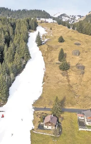 Avrupa'da küresel ısınma etkileri! Neredeyse hiç kar yağmadı