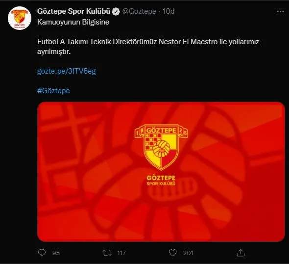 Süper Lig'de flaş ayrılık! Göztepe'de Nestor El Maestro dönemi sona erdi-2