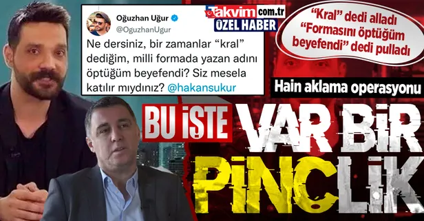 Oğuzhan Uğur'dan FETÖ'cü vatan haini Hakan Şükür'e methiyeler: "Kral, formasını öptüğüm beyefendi..."