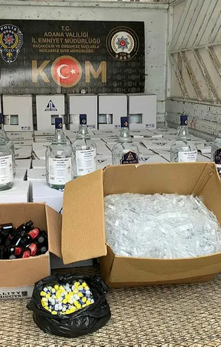 Adana’da sahte içki operasyonu: 4 gözaltı