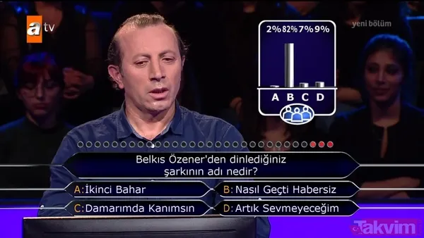 Kim Milyoner Olmak İster 801. son bölümde Fatih Sultan Mehmed sorusunu bilemeyince... - 49