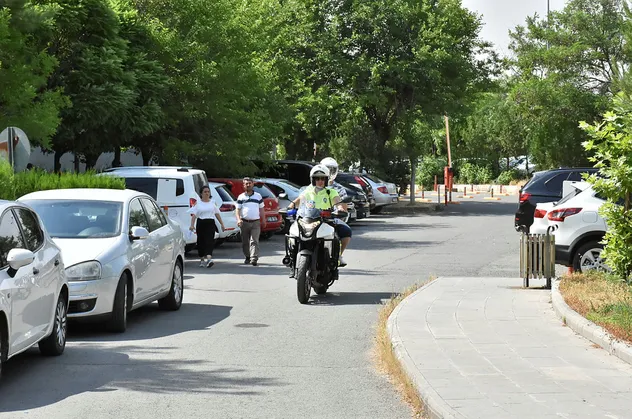 Diyarbakır'da sınava polis motosikletiyle yetiştirildi