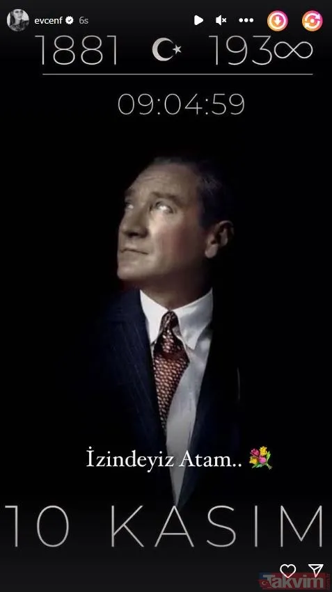Ünlüler 10 Kasım’da Mustafa Kemal Atatürk'ü böyle andı: 85 yıl önce sadece bedenini toprağa koyduk! Müge Anlı, Esra Erol, Seda Sayan... - 4