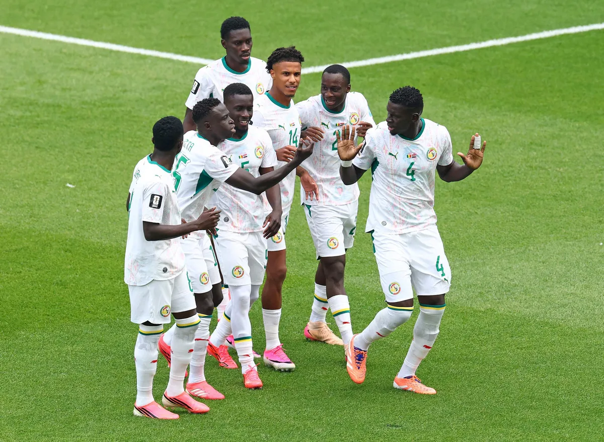 Senegal'in gol sevinci