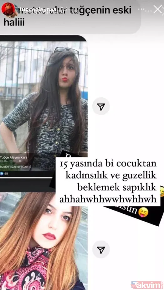 Kısmetse Olur'dan elenen Tuğçe'nin estetiksiz halini gören ne diyeceğini şaştı! Garip garip pozların sahibi Tuğçe Aleyna... - 13