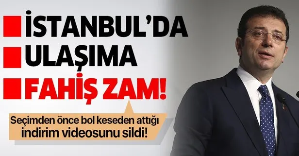 İstanbul’da ulaşıma yüzde 35 zam