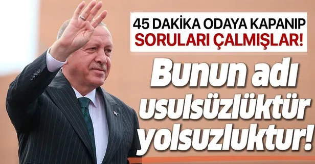 Son dakika: Başkan Erdoğan’dan İstanbul’da CHP adayına çok sert tepki: Bunun adı çalmaktır, usulsüzlüktür...