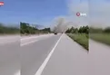 Lapseki'de yangın!
