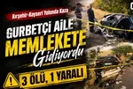 Nevşehir’de gurbetçi ailenin otomobili takla attı: 3 ölü 1 yaralı