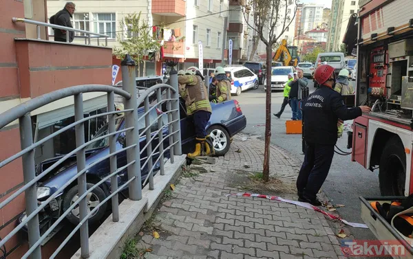 Olmaz demeyin oldu! Ümraniye'de balkona araba düştü - 7