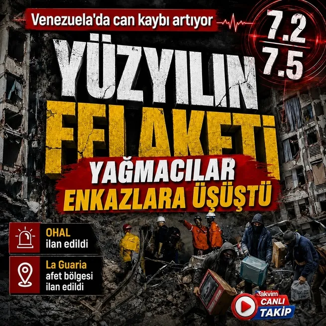 CANLI | Venezuela’da peş peşe 7,5 ve 7,2 büyüklüğünde iki büyük deprem! Son 125 yılın en güçlüsü: Can kaybı artıyor