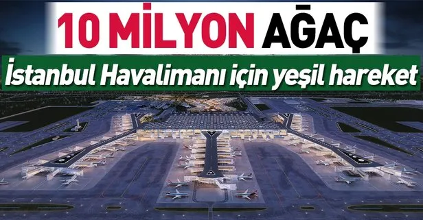 İstanbul Havalimanı için yeşil harekât | 10 milyon ağaç dikilecek
