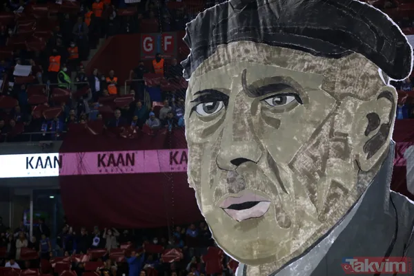 Trabzonspor - Beşiktaş derbisinde muhteşem koreografi! Büyük beğeni topladı... - 7