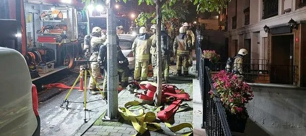 Şişli’de can pazarı: 3 katlı bina yandı,1 yaralı