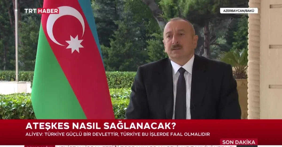 Azerbaycan Cumhurbaşkanı Aliyev: Erdoğan'ın cesaretli açıklamaları ülkelere uyarı oldu