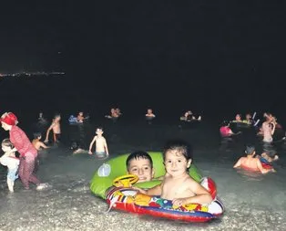 Gece plajı!
