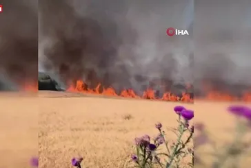 Susurluk-Bandırma karayolunda yangın!