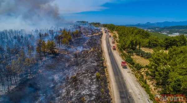 Yeni evli itfaiye eri Ahmet Davşan yangın haberini alınca balayını iptal edip Antalya Manavgat'a geldi - 3