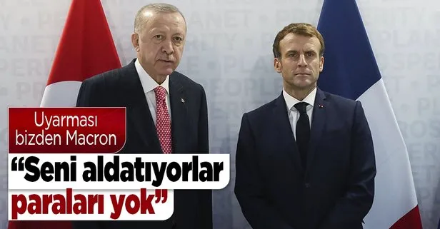 Başkan Erdoğan’dan Macron’a Yunanistan uyarısı: Bak seni aldatıyorlar, bunların parası falan yok