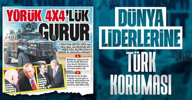Endonezya'daki G20 Zirvesi'nde liderler Türk savunma sanayisi ürünü 'Yörük' ile korundu
